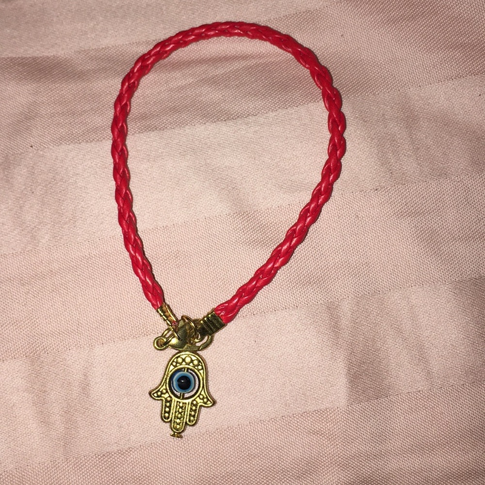 FREE IF BUNDLED Red hamsa evil eye bracelet